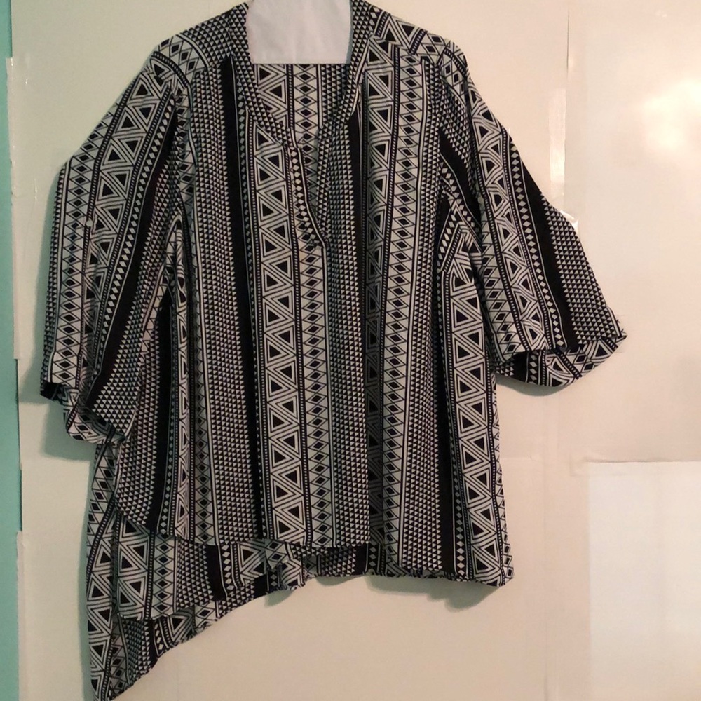 Denim 24/7. Asymmetrical blouse.